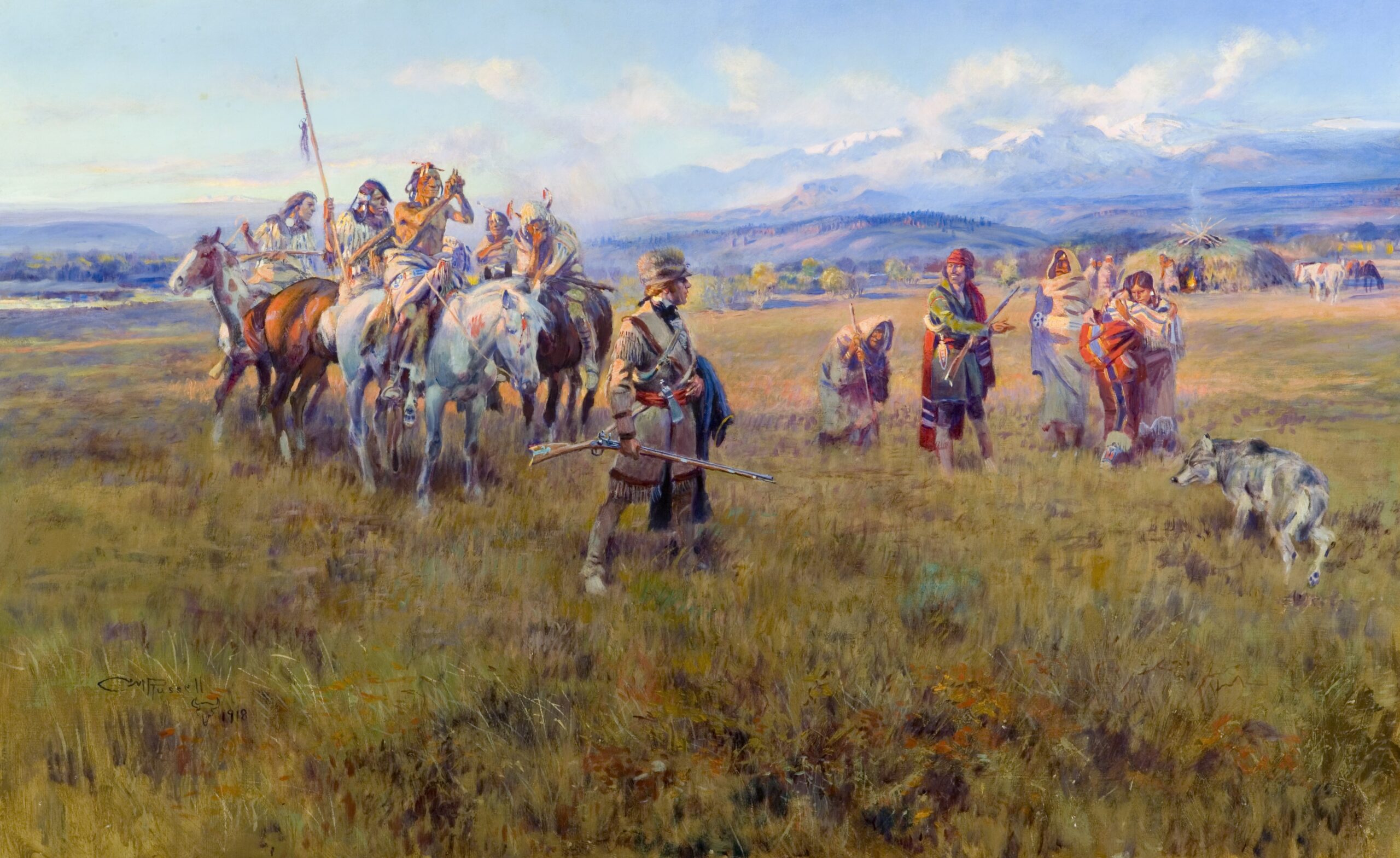 Lewis and Clark Reach Shoshone Camp Led by Sacajawea the “Bird Woman”