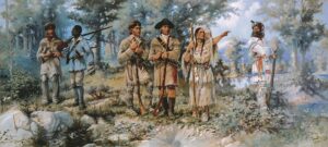 Lewis and Clark at the Three forks