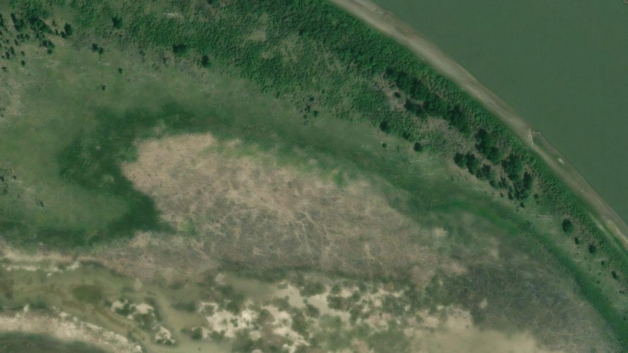 Satellite view of the area around this place