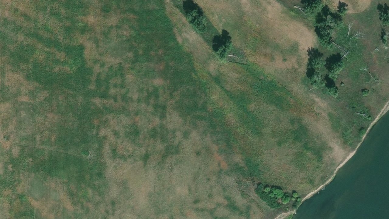 Satellite view of the area around this place