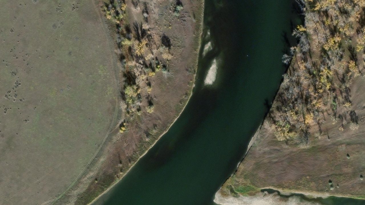Satellite view of the area around this place
