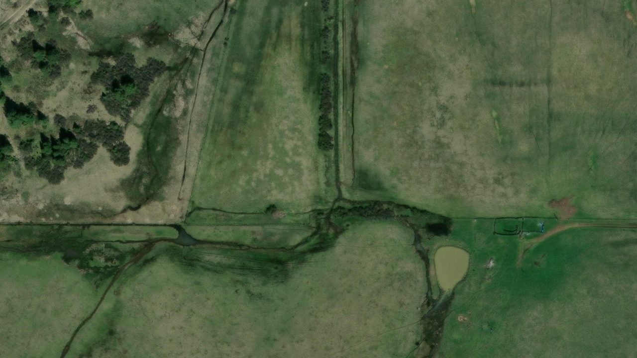 Satellite view of the area around this place
