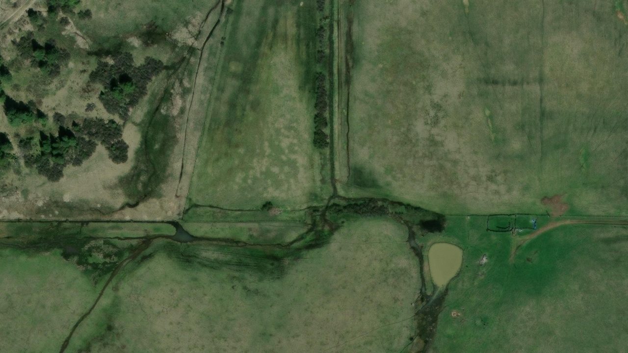 Satellite view of the area around this place
