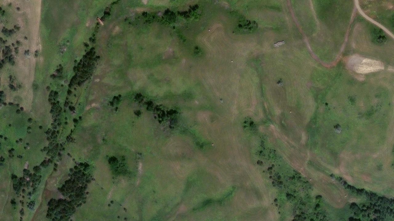 Satellite view of the area around this place