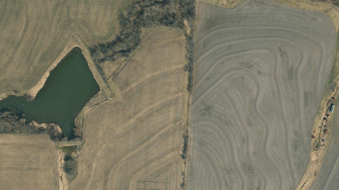 Satellite view of the area around this place