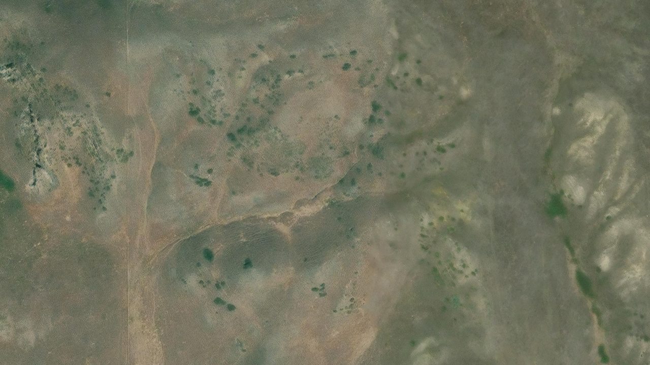 Satellite view of the area around this place