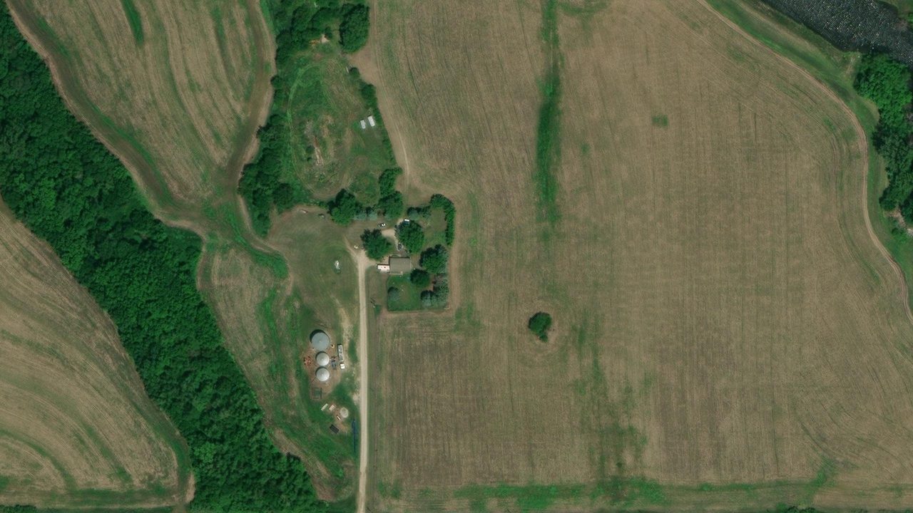 Satellite view of the area around this place