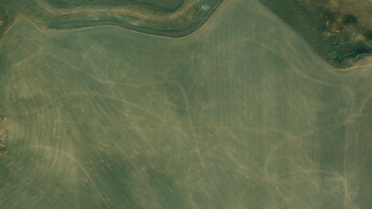 Satellite view of the area around this place