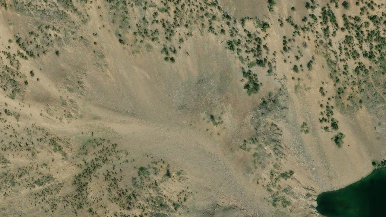 Satellite view of the area around this place
