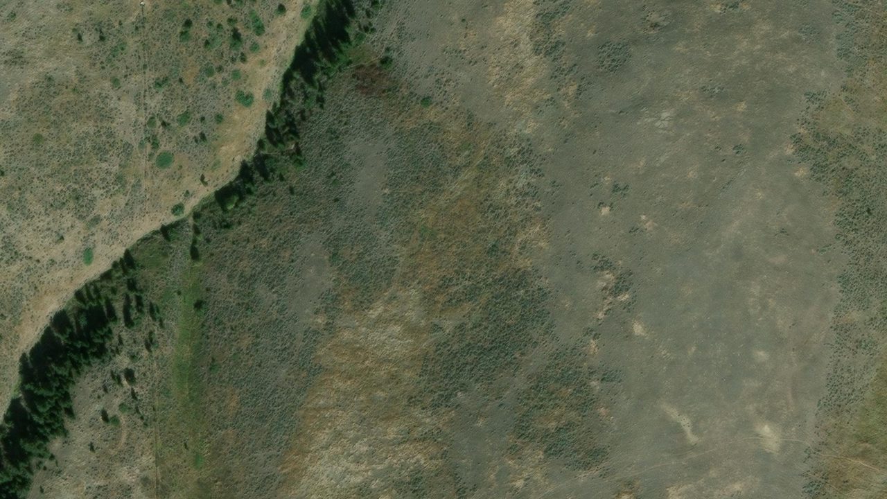 Satellite view of the area around this place