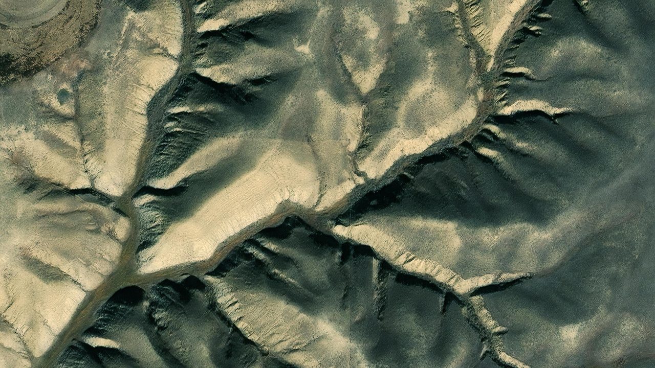 Satellite view of the area around this place