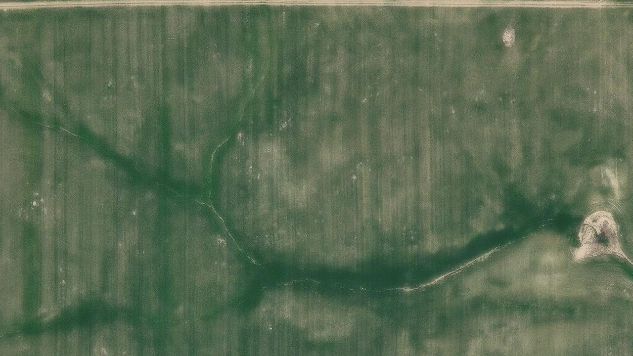 Satellite view of the area around this place
