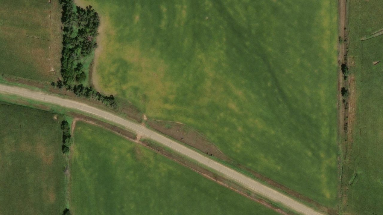 Satellite view of the area around this place