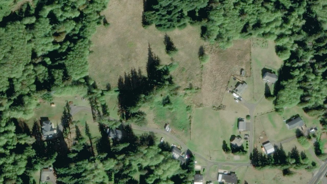 Satellite view of the area around this place
