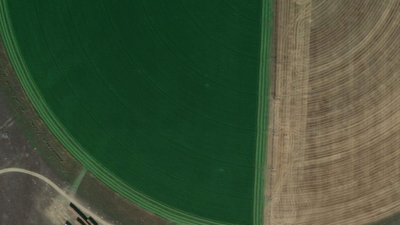 Satellite view of the area around this place