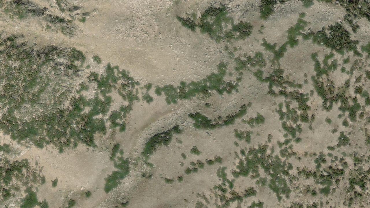 Satellite view of the area around this place