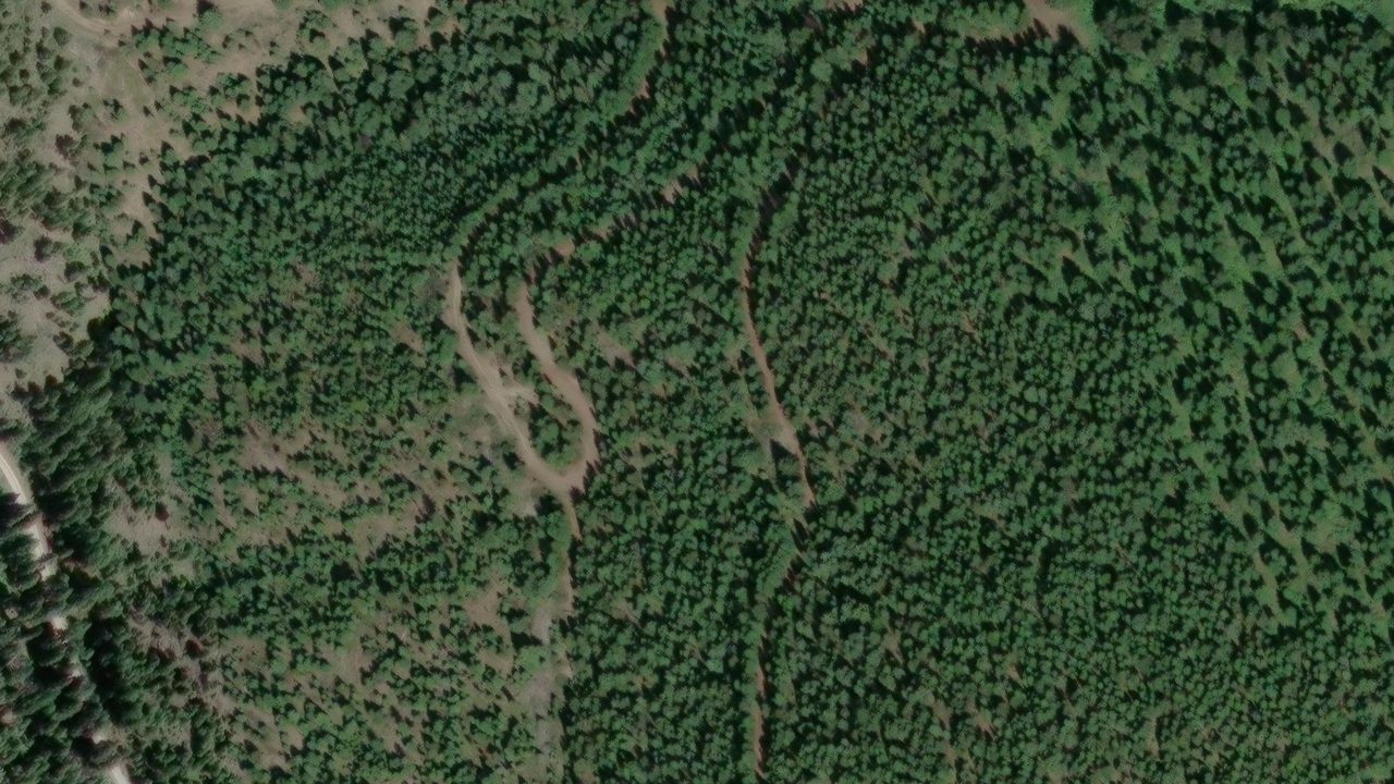 Satellite view of the area around this place