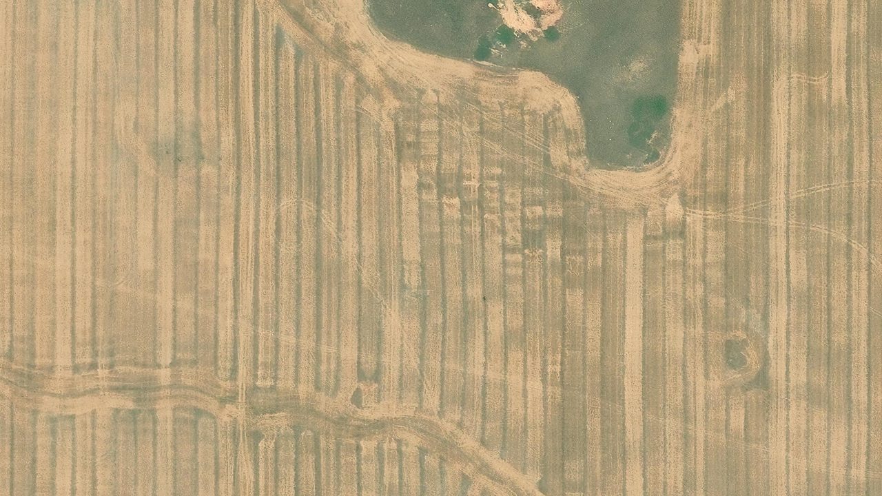 Satellite view of the area around this place