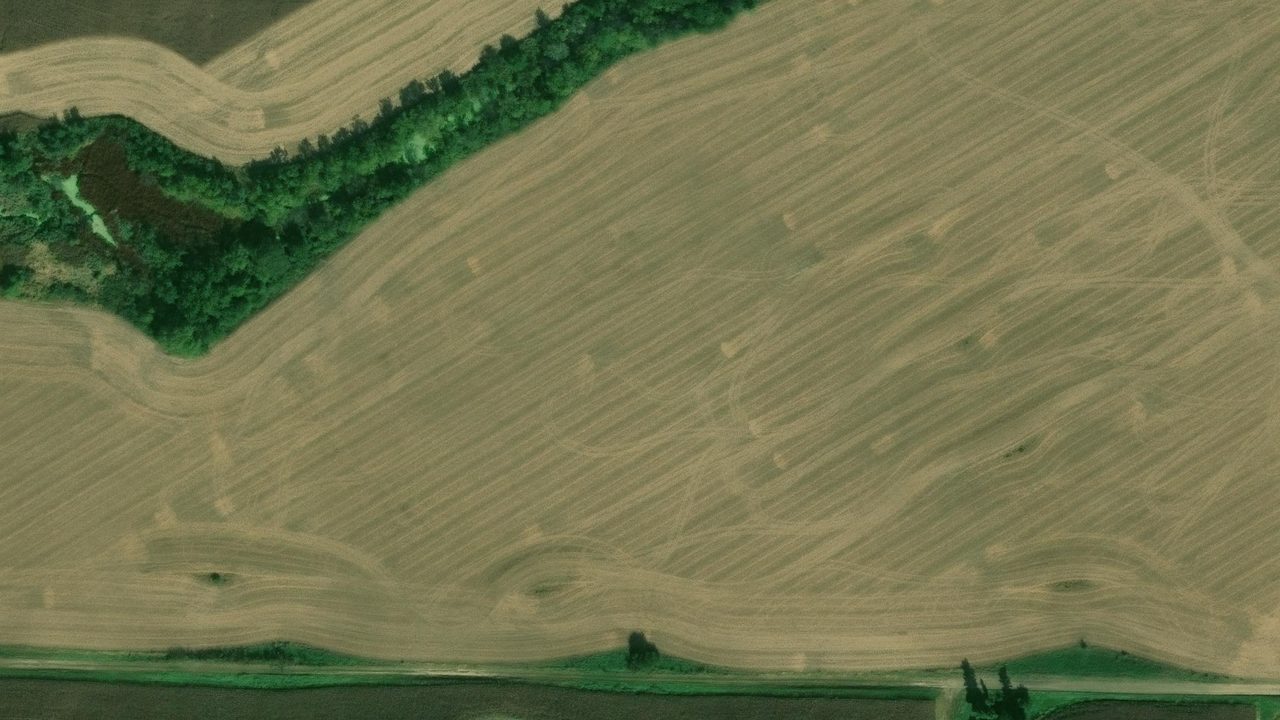 Satellite view of the area around this place