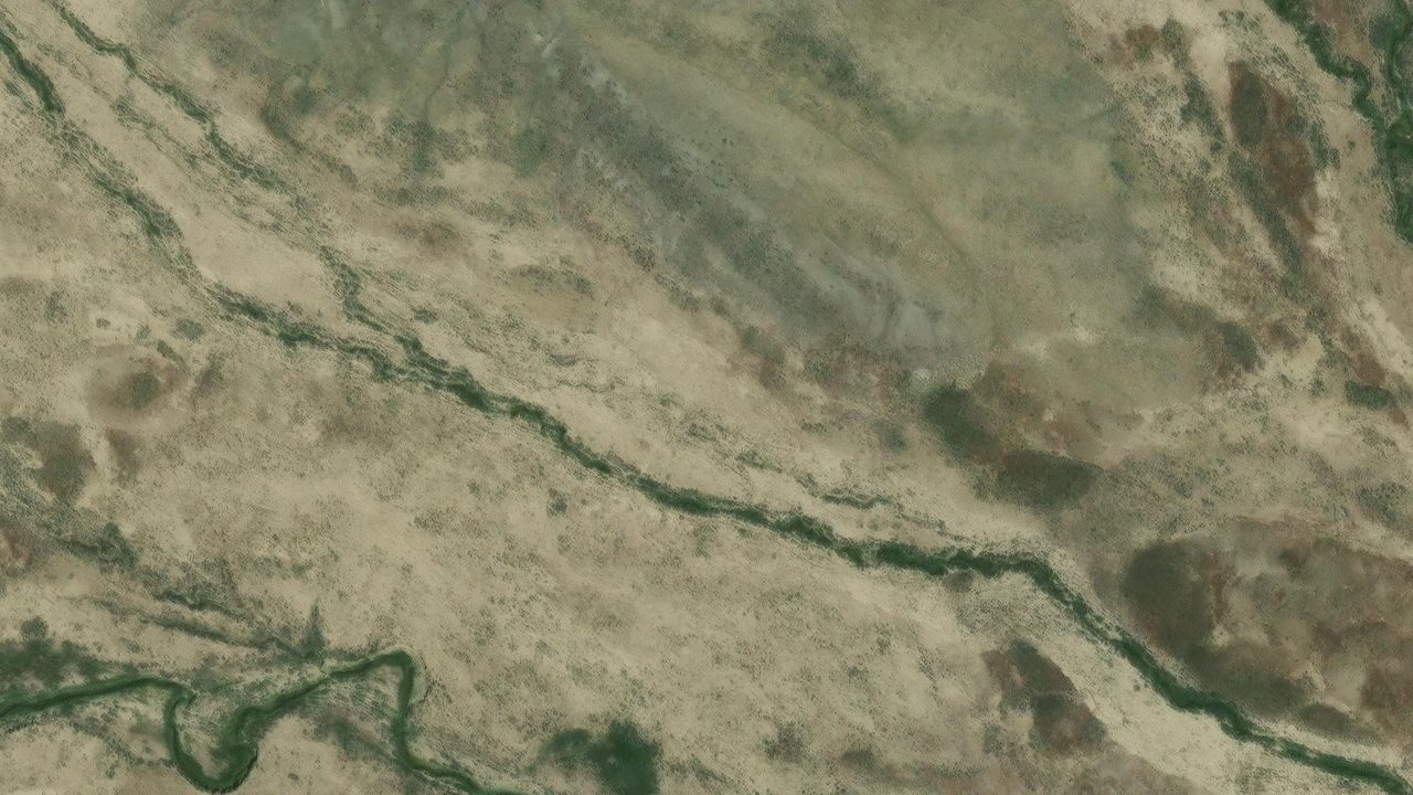 Satellite view of the area around this place
