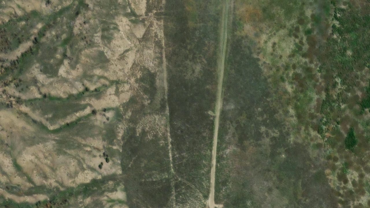 Satellite view of the area around this place