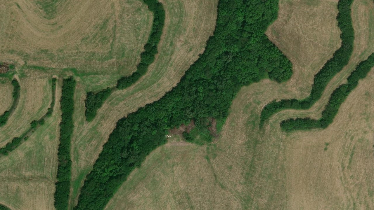 Satellite view of the area around this place